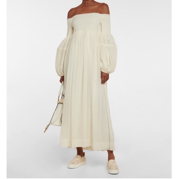 😊SOLD😊 Chloe Lauren beige Lace-covered Leather Trainers In size 41 - Picture 3 of 13